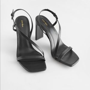 & other stories - vegea vegan heeled sandals size 38